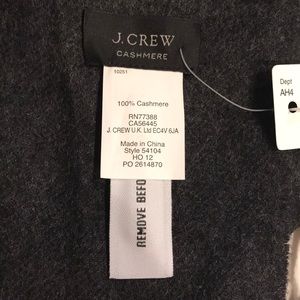 J. Crew Accessories - J Crew cashmere charcoal scarf J. Crew Accessories - J Crew cashmere charcoal scarf